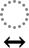 Left right arrow below.svg