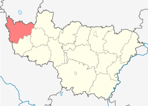 Александровский район на карте