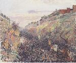 Pissarro - Der Boulevard Montmartre, Faschingdienstag, bei Sonnenuntergang.jpeg