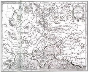 Таврика Херсонесская сейчас Перекопская или Газарра 1630 Амстердам Герард Меркатор.jpg
