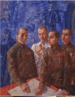 Komandiry RKKA - Petrov-Vodkin (1932, Volgograd).jpg
