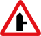 Side road ahead (right)