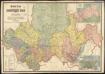 Сибирский край на карте