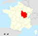 Bourgogne region locator map.svg