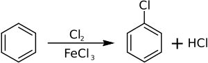 Chlorination benzene.svg
