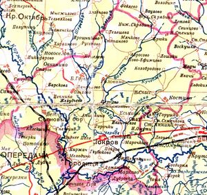 Покровский район на карте