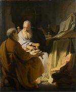 Rembrandt Two old men disputing 1628.jpg