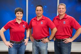 Слева направо: С. Кристофоретти, А. Шкаплеров и Т. Вёртс