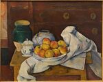 Still Life with Commode, by Paul Cezanne, c. 1887-1888, oil on canvas - Fogg Art Museum, Harvard University - DSC00713.jpg