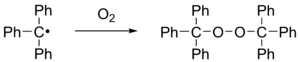 Рисунок 2. Окисление трифенилметила