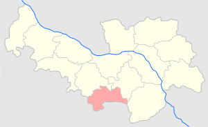 Скерневицкий уезд на карте