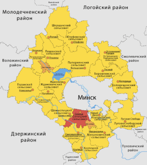 Сеницкий сельсовет на карте