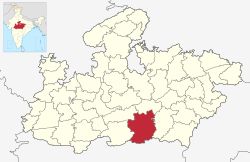 Чхиндвара на карте