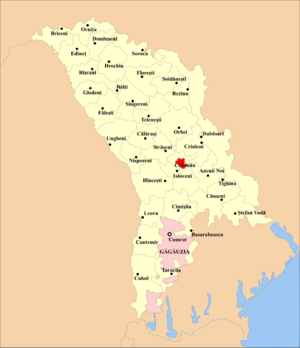 Кишинэу на карте