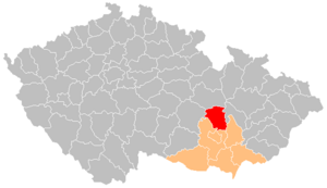 Район Бланско на карте