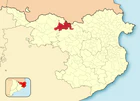 Расположение муниципалитета на карте провинции
