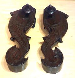 Indian paduka in fish shape, South Bengal - Bata Shoe Museum - DSC00168.JPG