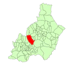 Расположение муниципалитета Хергаль на карте провинции