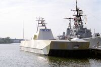 Norwegian missile patrol craft KNM Skjold (P 690) starboard view.jpg
