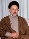 Visitation of Olusegun Obasanjo with Supreme Leader of Iran, Ali Khamenei and President Mohammad Khatami- January 12, 1999 (Cropped).jpg