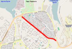 На карте города