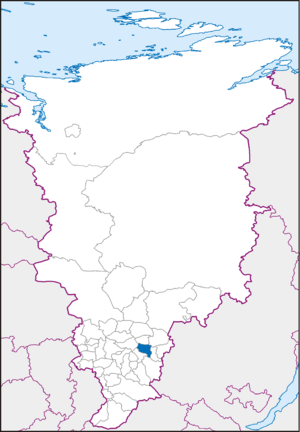 Канский район на карте