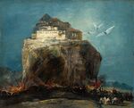 La ciudad sobre la roca, por Eugenio Lucas Velázquez.jpg
