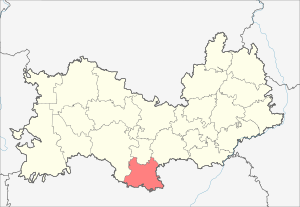 Инсарский район на карте