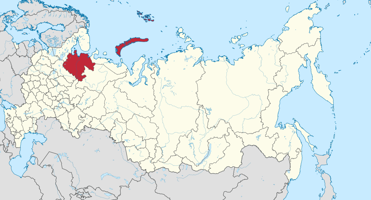 Arkhangelsk in Russia.svg