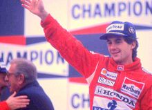 Ayrton Senna 1989 Belgian GP podium.jpg