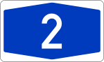 Bundesautobahn 2 number.svg