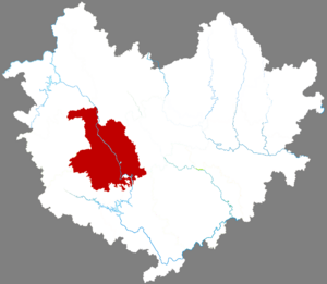 Дунлань на карте