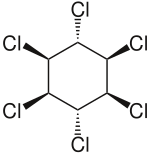 Gamma-hexachlorocyclohexane.svg