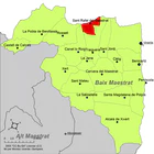 Расположение муниципалитета Сан-Рафаэль-дель-Рио на карте провинции