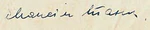 Изображение автографа