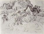 Van gogh Cottages with Three Figures saint remy vgm f1591v jh1908.jpg