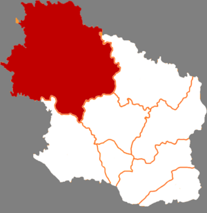 Хуаньсянь на карте