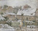 Pissarro - Farm at Montfoucault Snow Effect, 1874–1876.jpg