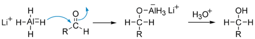 Восстановление альдегидов алюмогидридом лития
