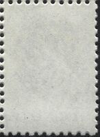 The Soviet Union 1989 CPA 6151 stamp back (14th standard issue of Soviet Union. 2nd issue. Lyre, art tools, quill pen, parchment (arts and literature)) 1200dpi.jpg