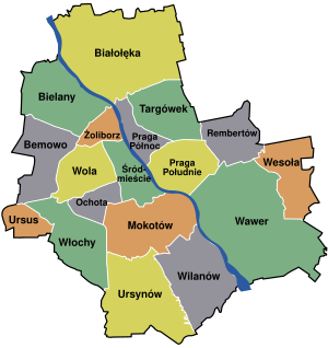 Varšav на карте
