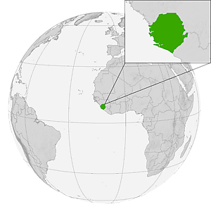 Сьерра-Леоне на карте мира