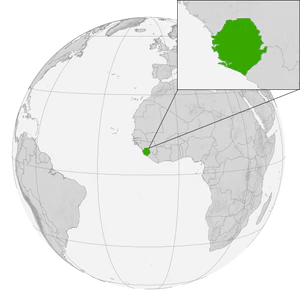 Сьерра-Леоне на карте мира