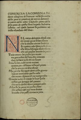 Начальная страница первого печатного издания 1472 года