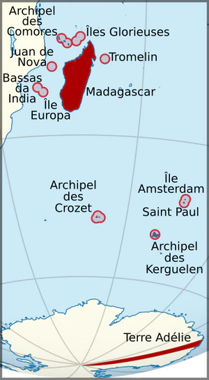 Французский Мадагаскар на карте