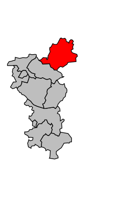 Кантон на карте департамента Шаранта