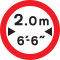 No vehicles over width shown