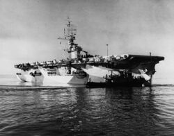 USS White Plains (CVE-66) in San Diego harbor, California (USA), circa in April 1944 (80-G-302258).jpg
