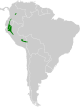 Discosura popelairii map.svg