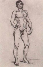 Van gogh Standing Male Nude Seen from the Front vgm f1364-1 jh1007.jpg
